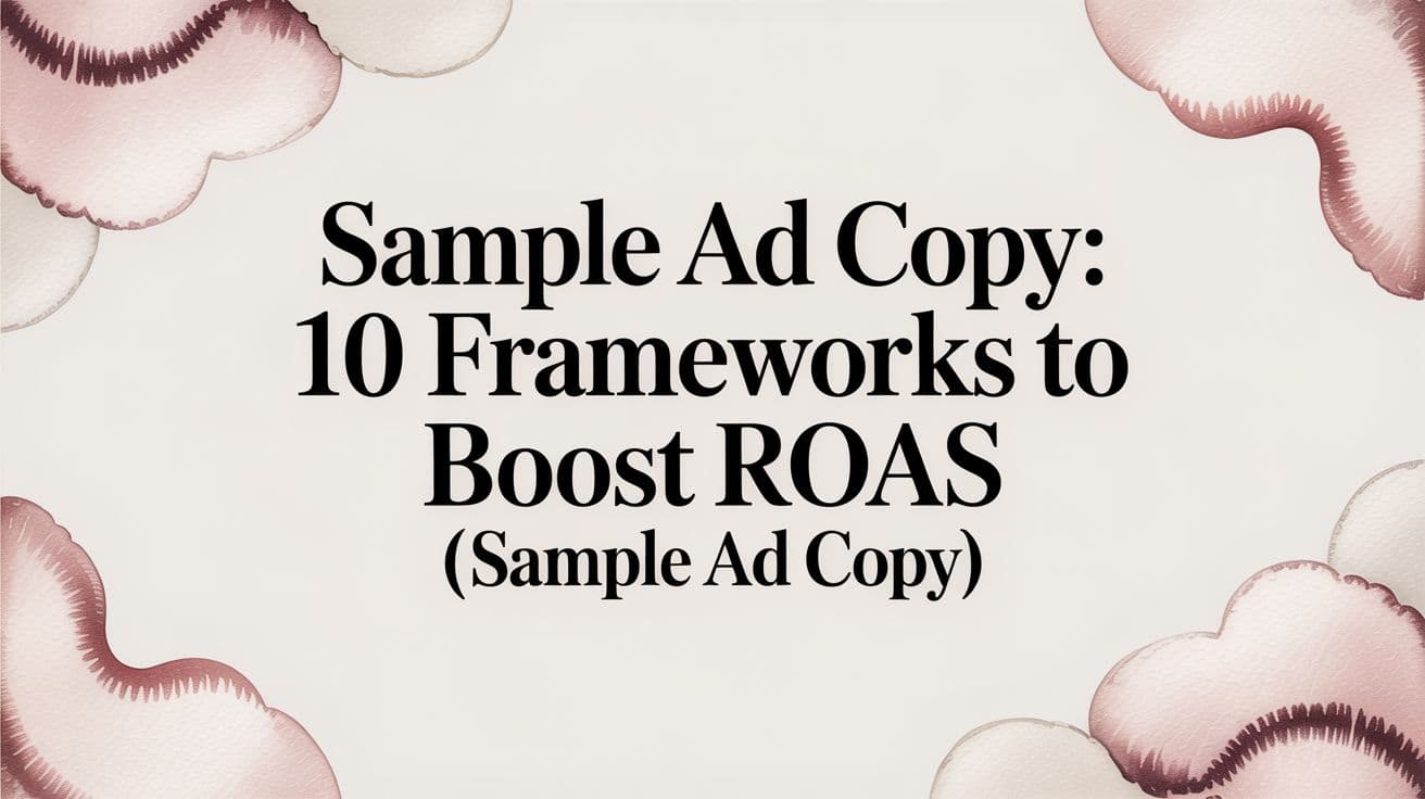 Featured image for: Sample Ad Copy: 10 Frameworks to Boost ROAS (sample ad copy)