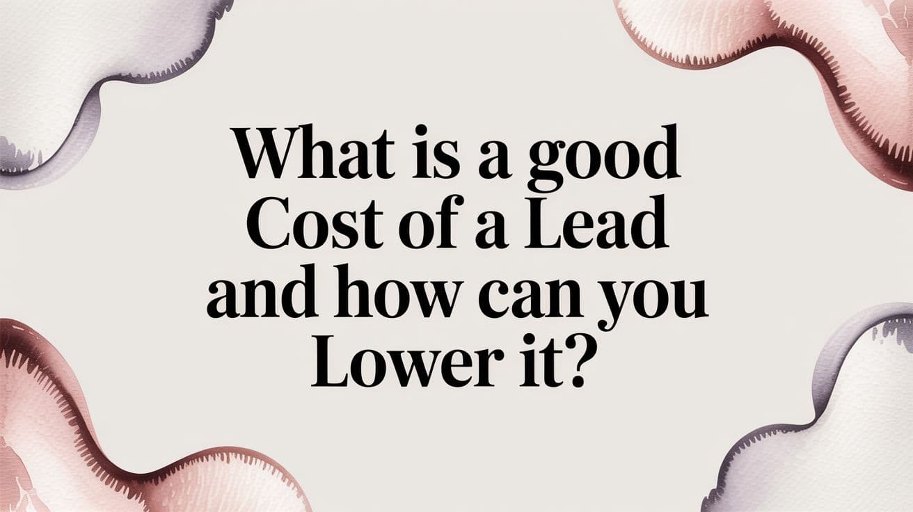 Featured image for: What Is a Good Cost of a Lead and How Can You Lower It?