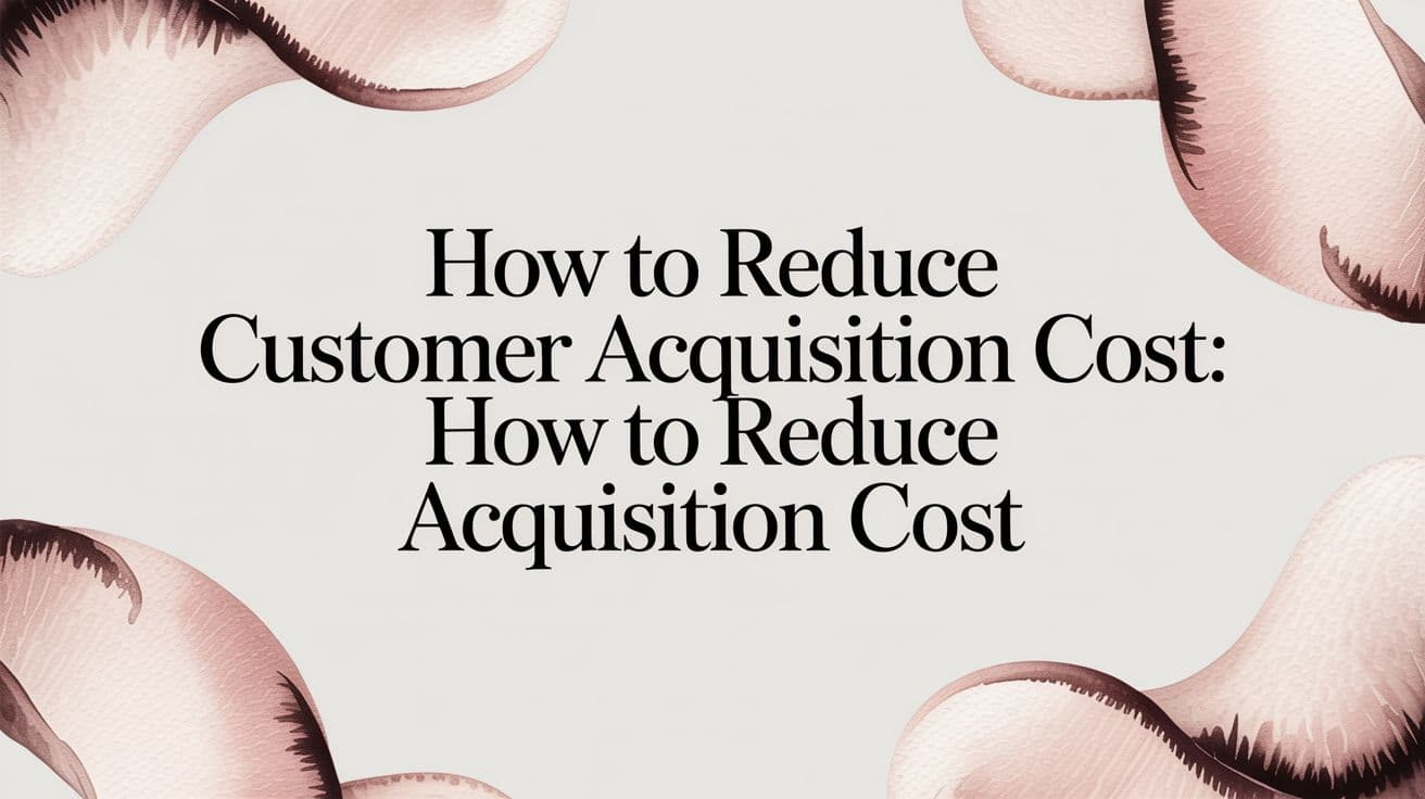 Featured image for: How to Reduce Customer Acquisition Cost: how to reduce customer acquisition cost