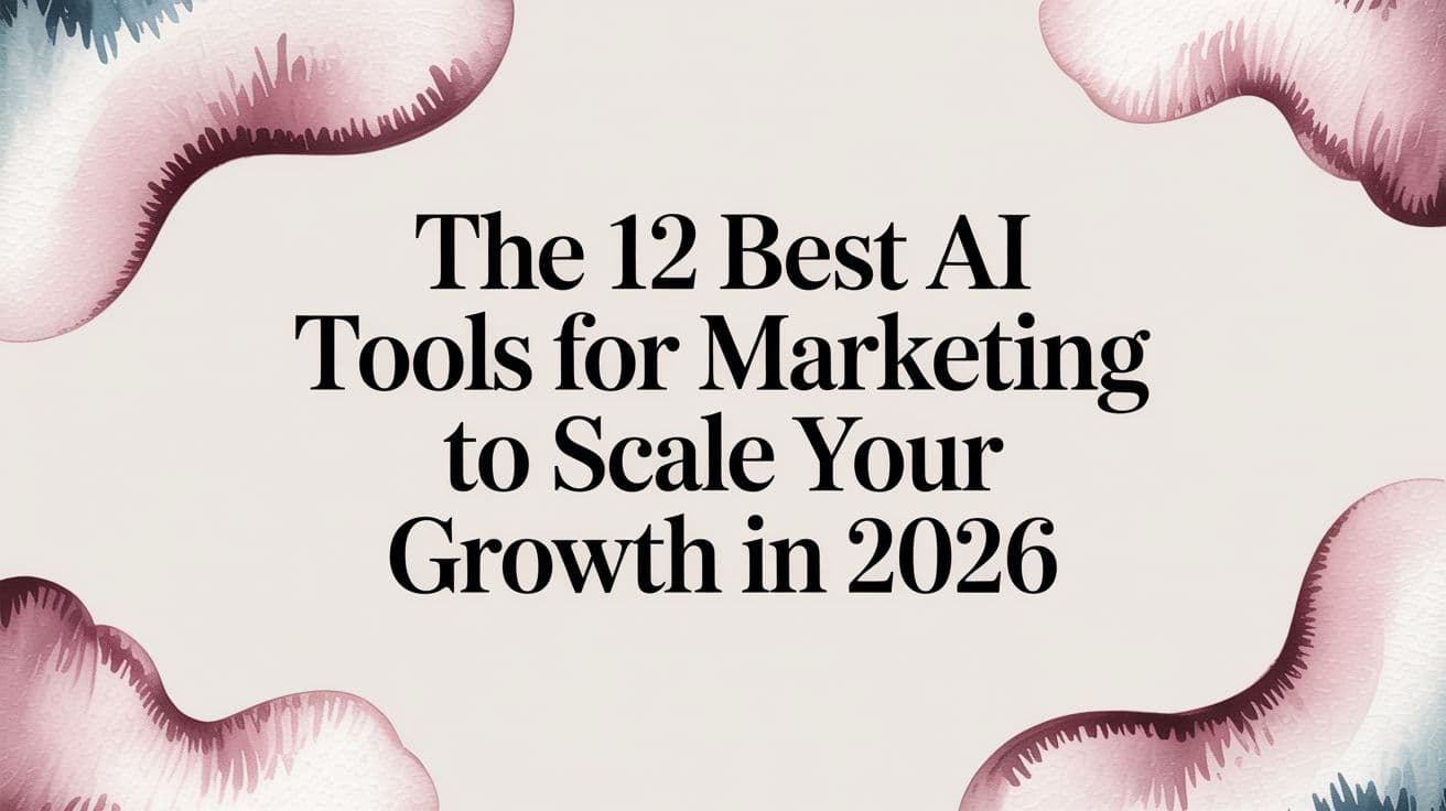 Featured image for: The 12 Best AI Tools for Marketing to Scale Your Growth in 2026