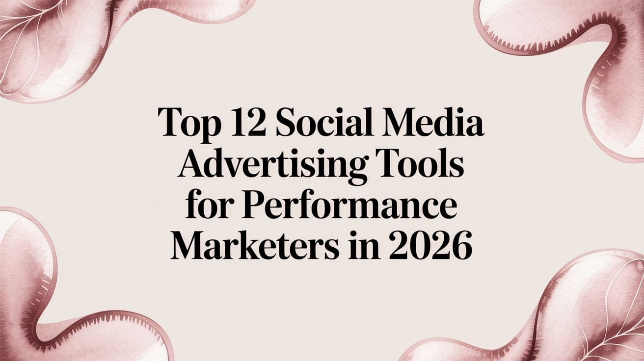 Featured image for: Top 12 Social Media Advertising Tools for Performance Marketers in 2026