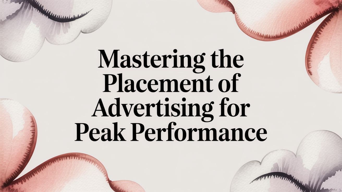 Featured image for: Mastering the Placement of Advertising for Peak Performance