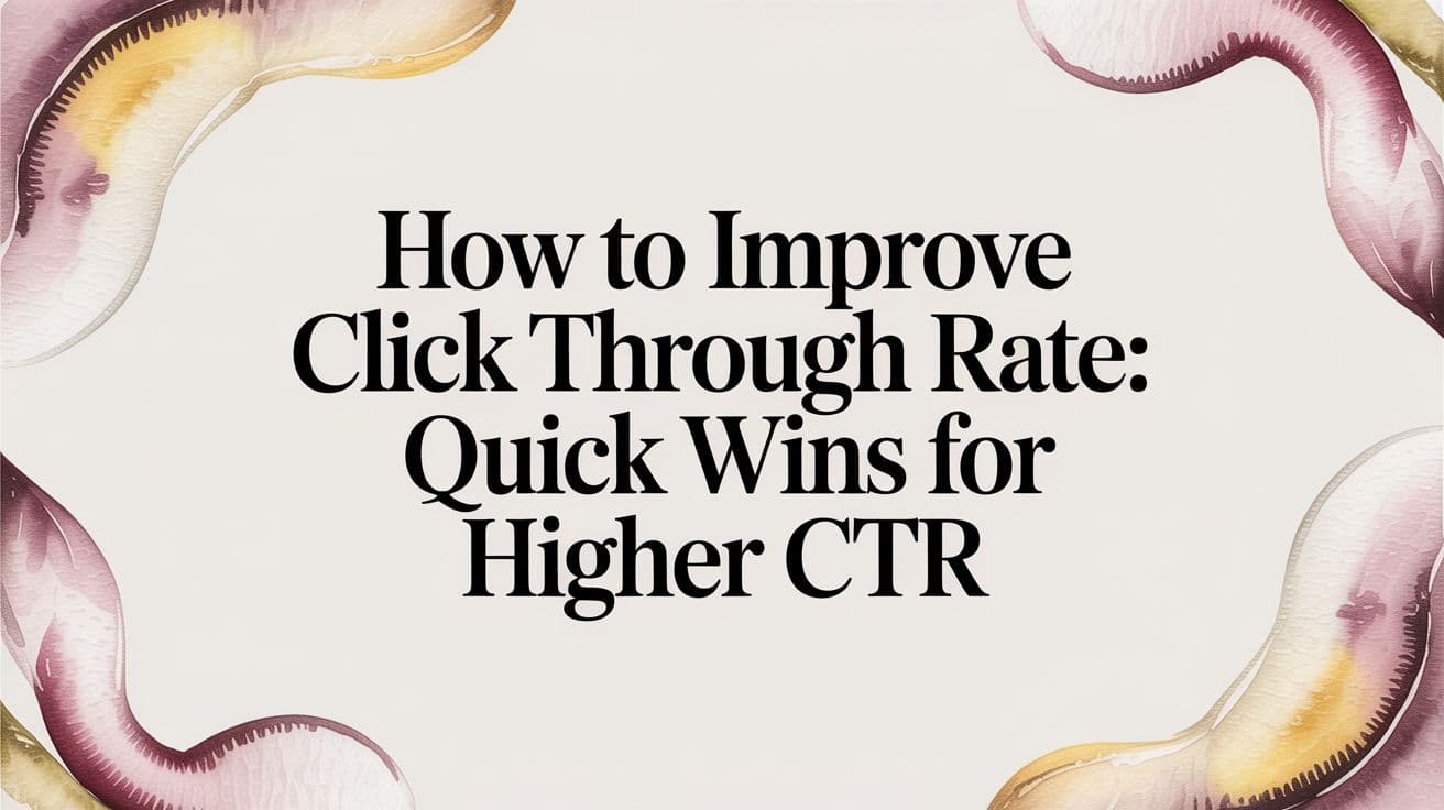 Featured image for: How to Improve Click Through Rate: Quick Wins for Higher CTR