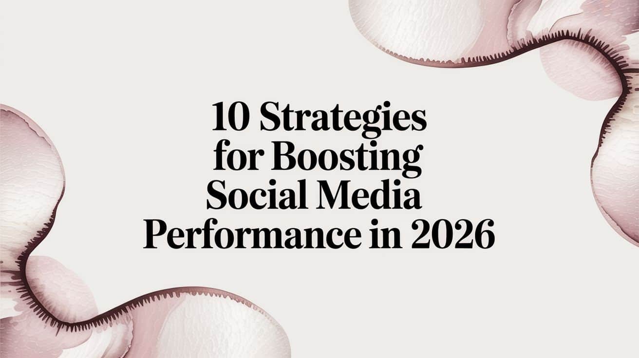 Featured image for 10 Strategies for Boosting Social Media Performance in 2026