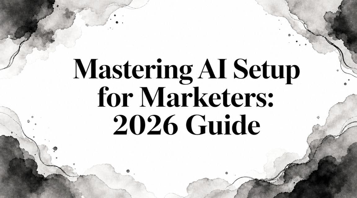 Featured image for: Mastering AI Setup for Marketers: 2026 Guide
