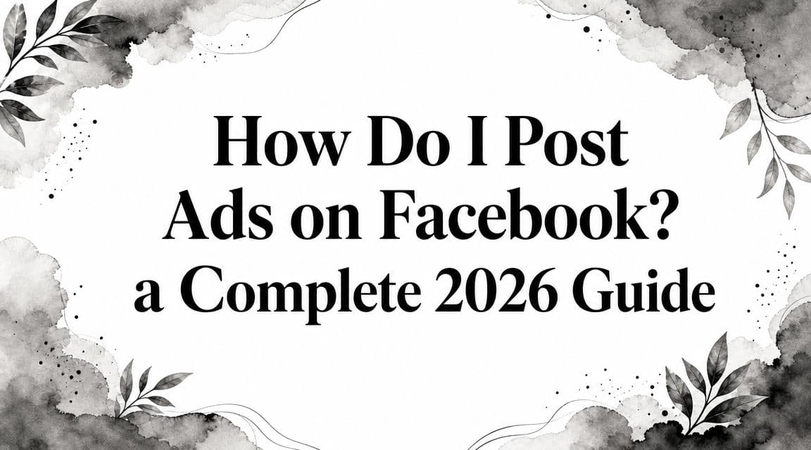 Featured image for: How Do I Post Ads on Facebook? a Complete 2026 Guide