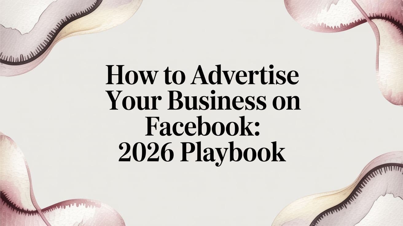 Featured image for: How to Advertise Your Business on Facebook: 2026 Playbook