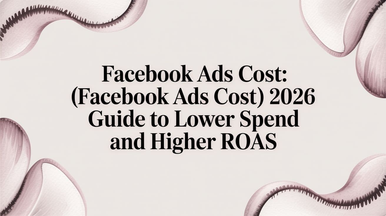 Featured image for: Facebook ads cost (facebook ads cost): 2026 Guide to Lower Spend and Higher ROAS