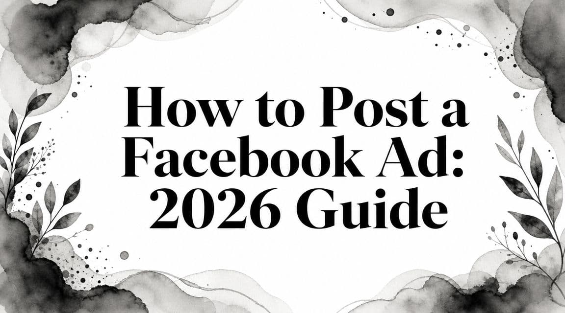 Featured image for: How to Post a Facebook Ad: 2026 Guide