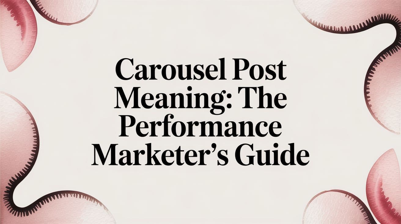 Featured image for: Carousel Post Meaning: The Performance Marketer's Guide