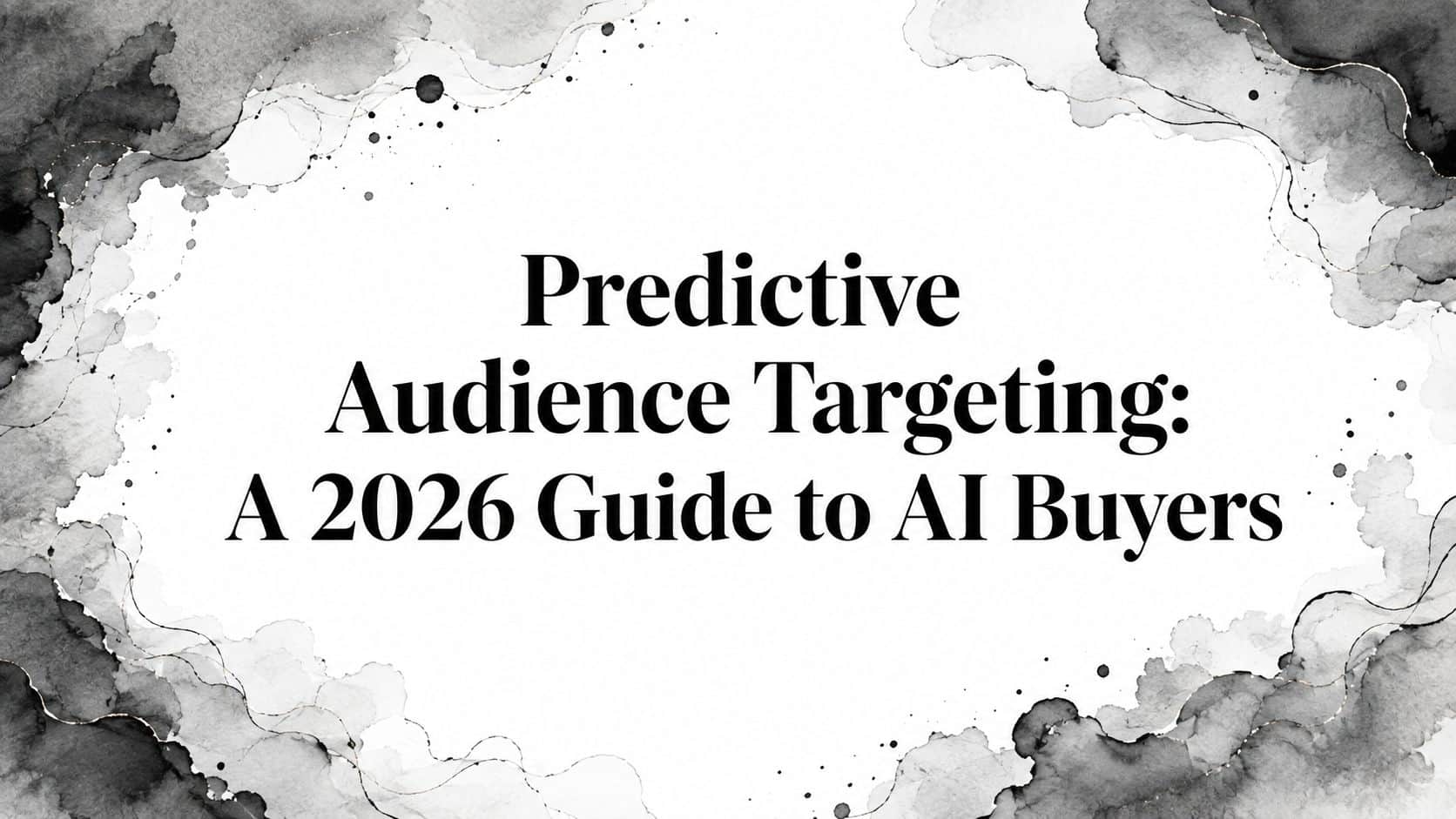 Featured image for Predictive Audience Targeting: A 2026 Guide to AI Buyers