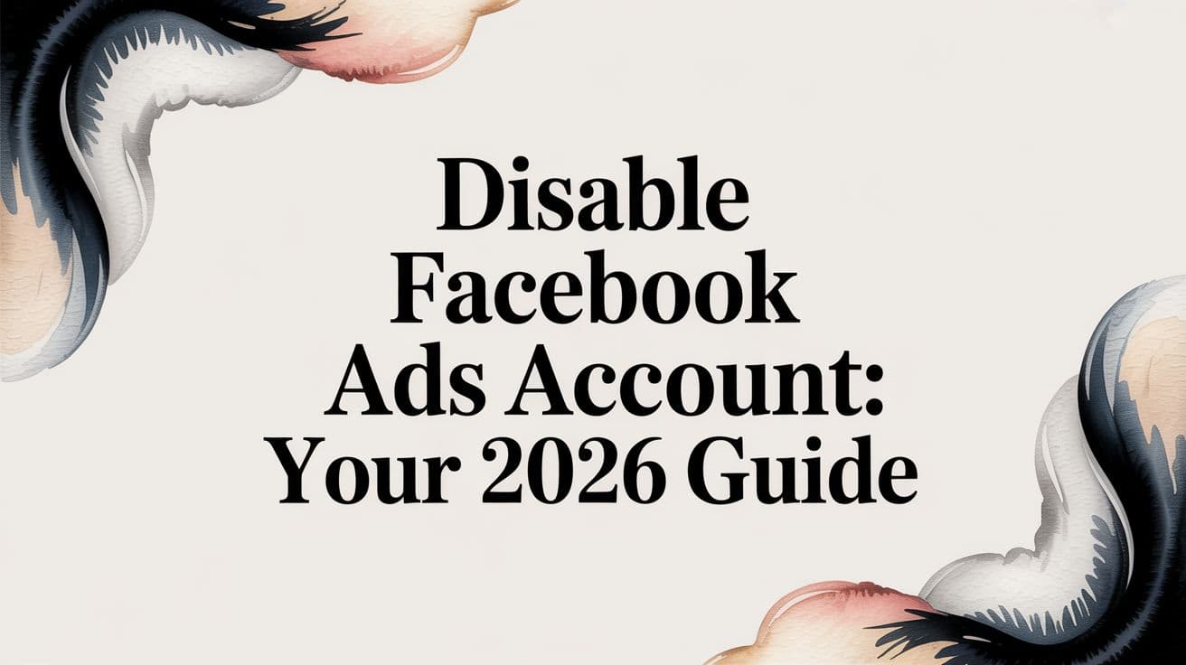 Featured image for: Disable Facebook Ads Account: Your 2026 Guide