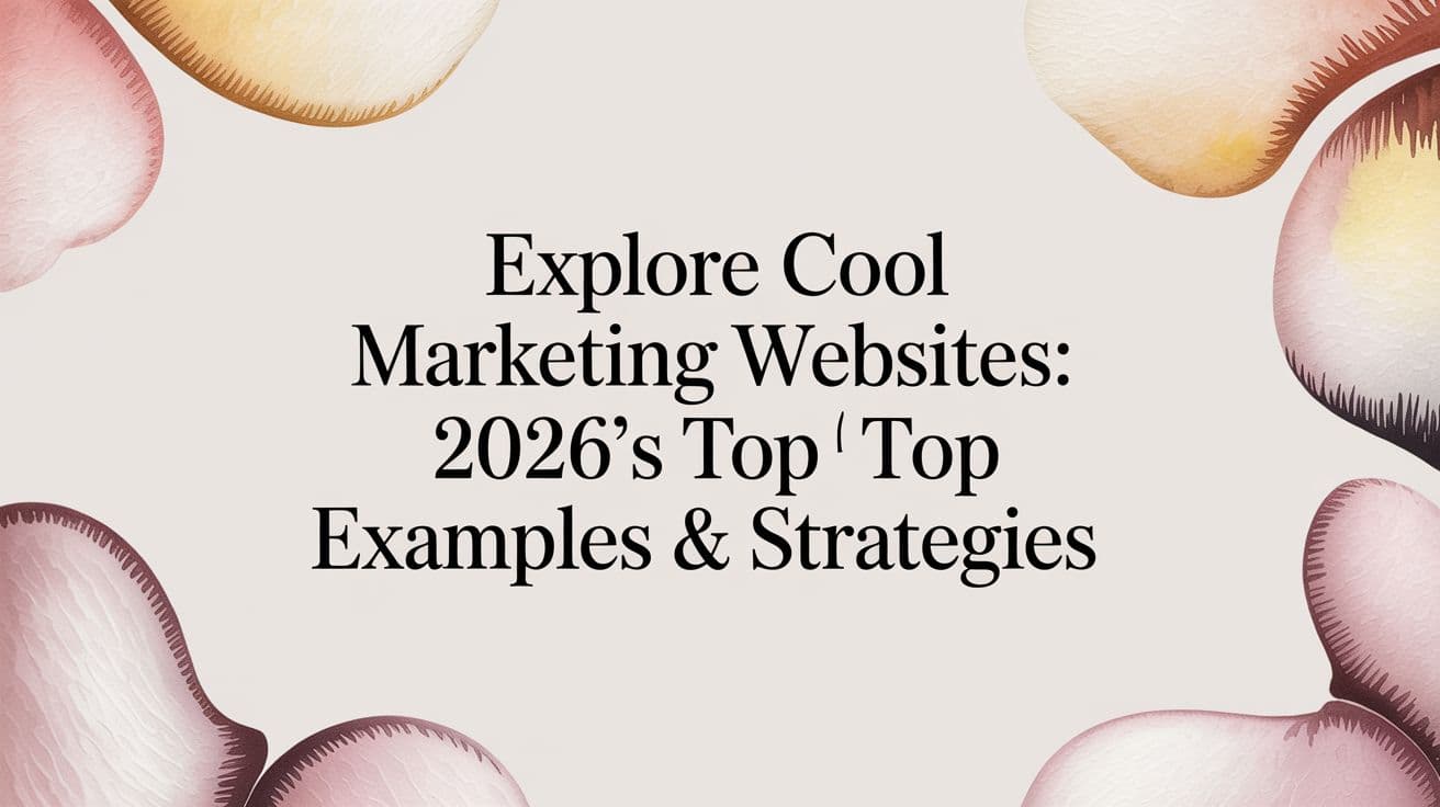 Featured image for: Explore cool marketing websites: 2026's top examples & strategies