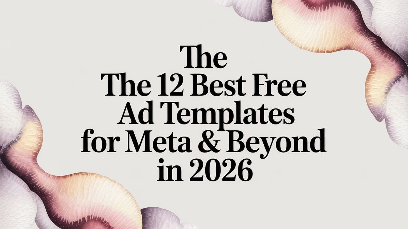 Featured image for: The 12 Best Free Ad Templates for Meta & Beyond in 2026