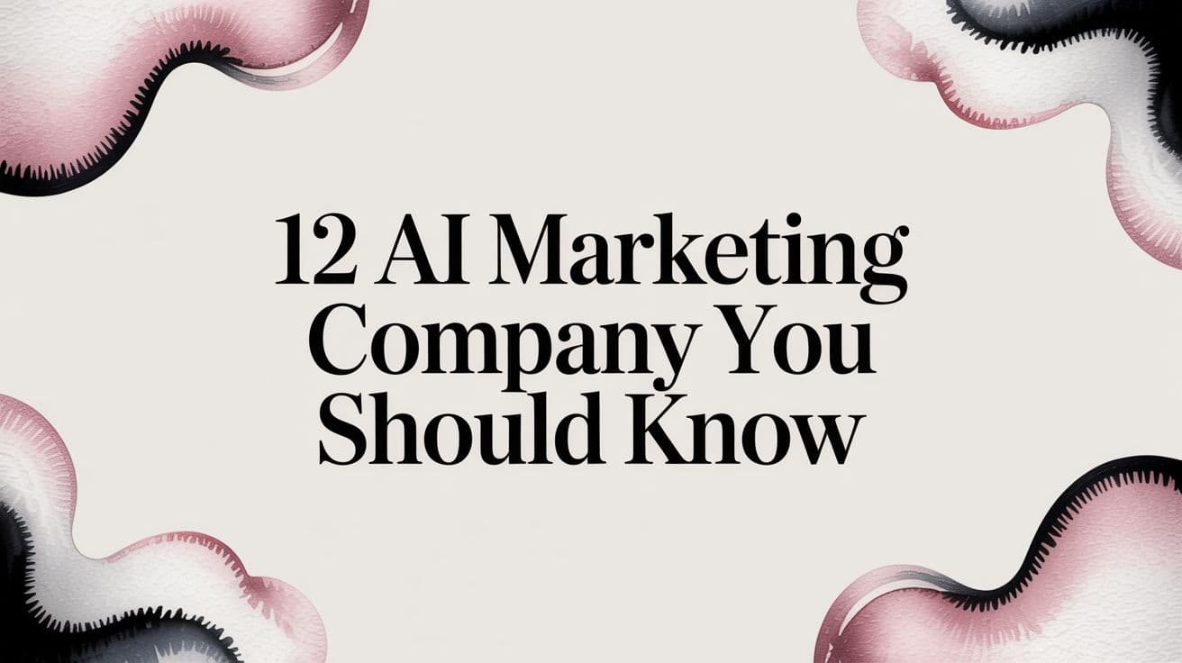 Featured image for: 12 Ai marketing company You Should Know