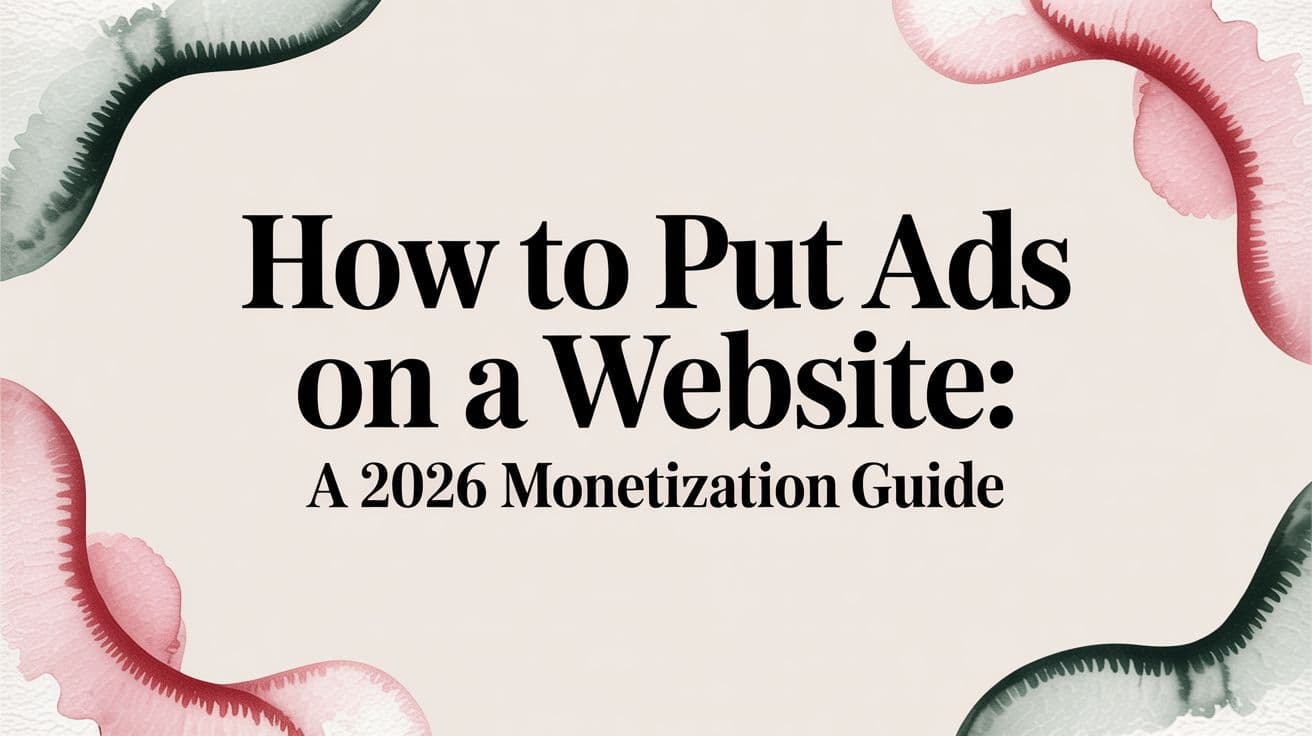 Featured image for: How to Put Ads on a Website: A 2026 Monetization Guide