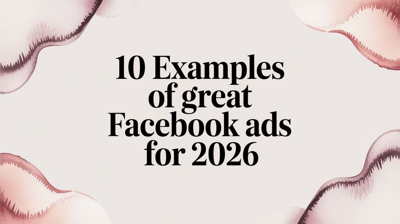 Featured image for: 10 Examples of Great Facebook Ads for 2026