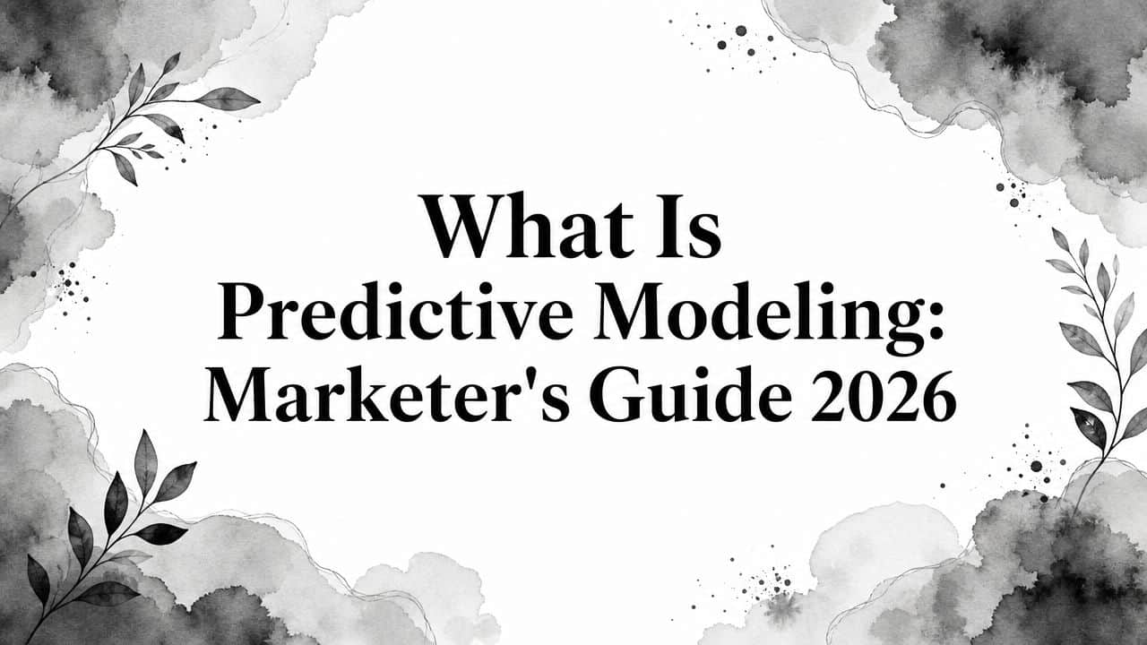 Featured image for What Is Predictive Modeling: Marketer's Guide 2026