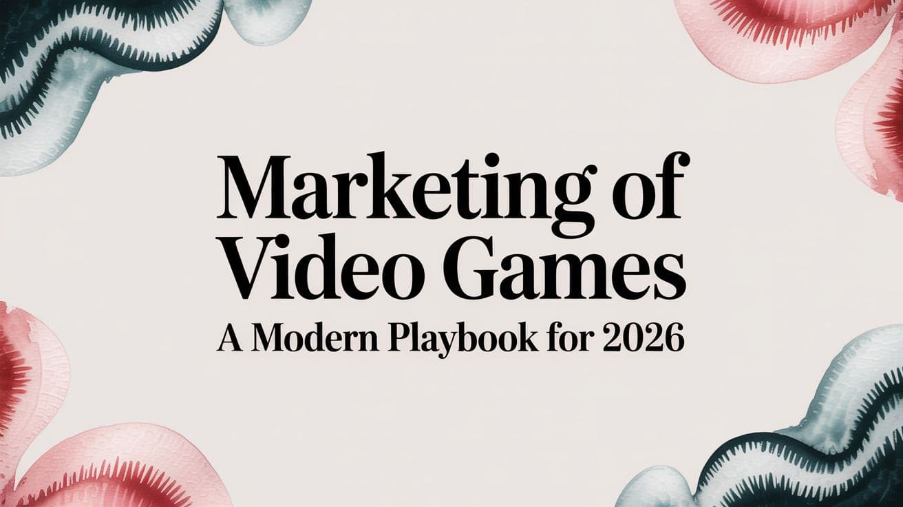 Featured image for: Marketing of Video Games A Modern Playbook for 2026
