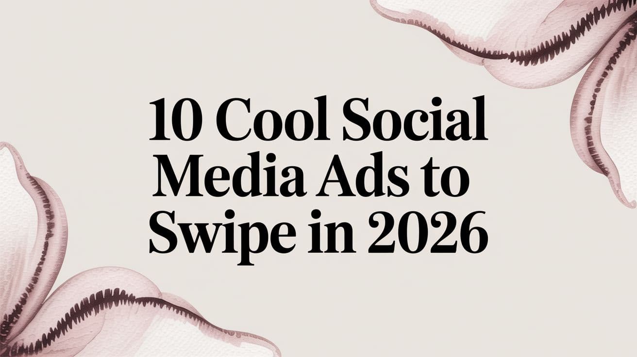 Featured image for: 10 Cool Social Media Ads to Swipe in 2026