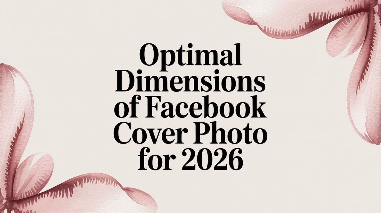 Featured image for: Optimal Dimensions of Facebook Cover Photo for 2026