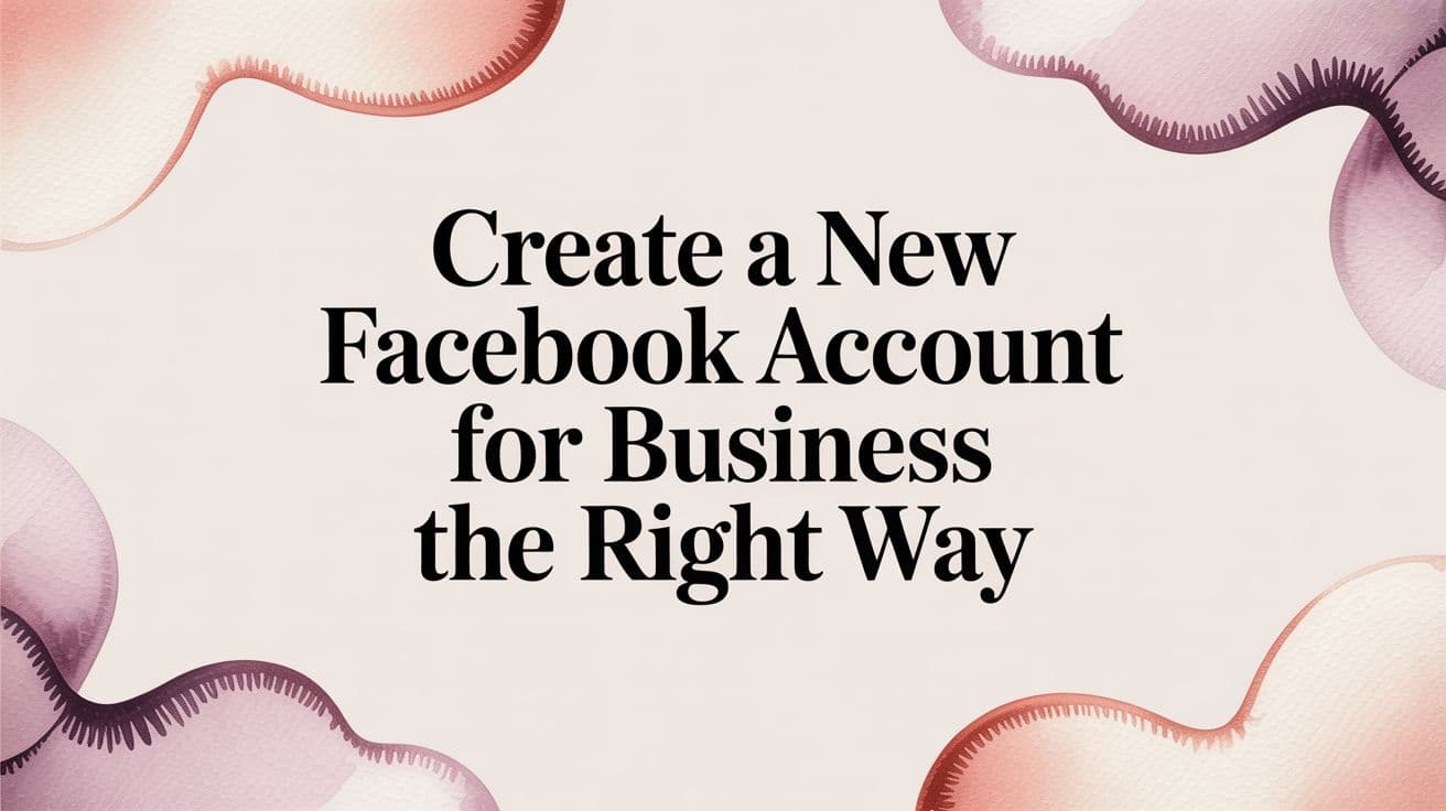 Featured image for: Create a New Facebook Account for Business The Right Way
