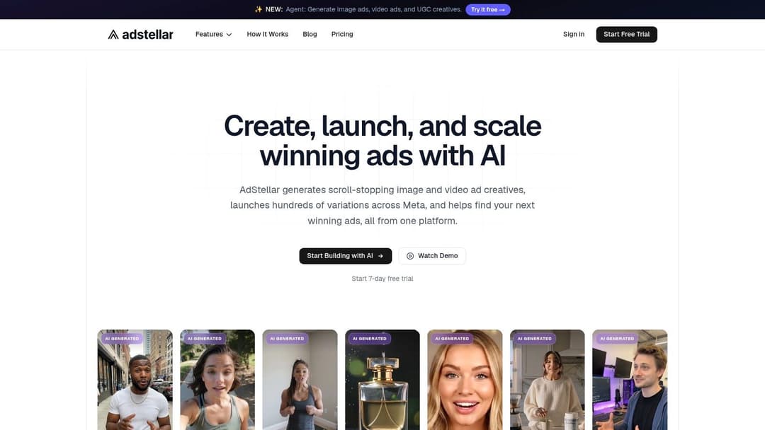 Screenshot from https://www.adstellar.ai