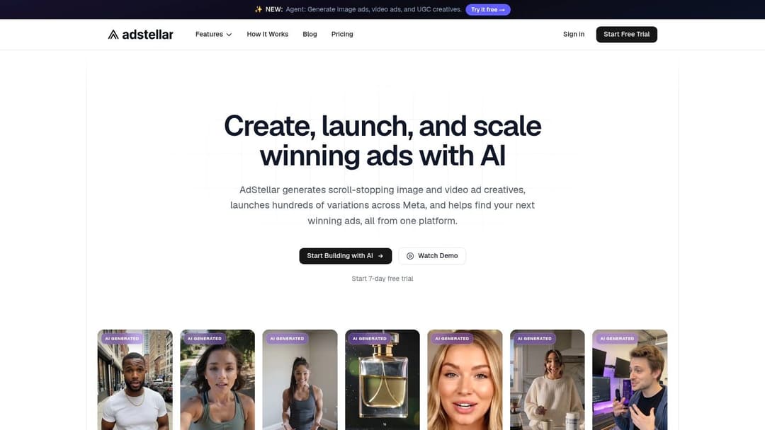 Screenshot from https://www.adstellar.ai