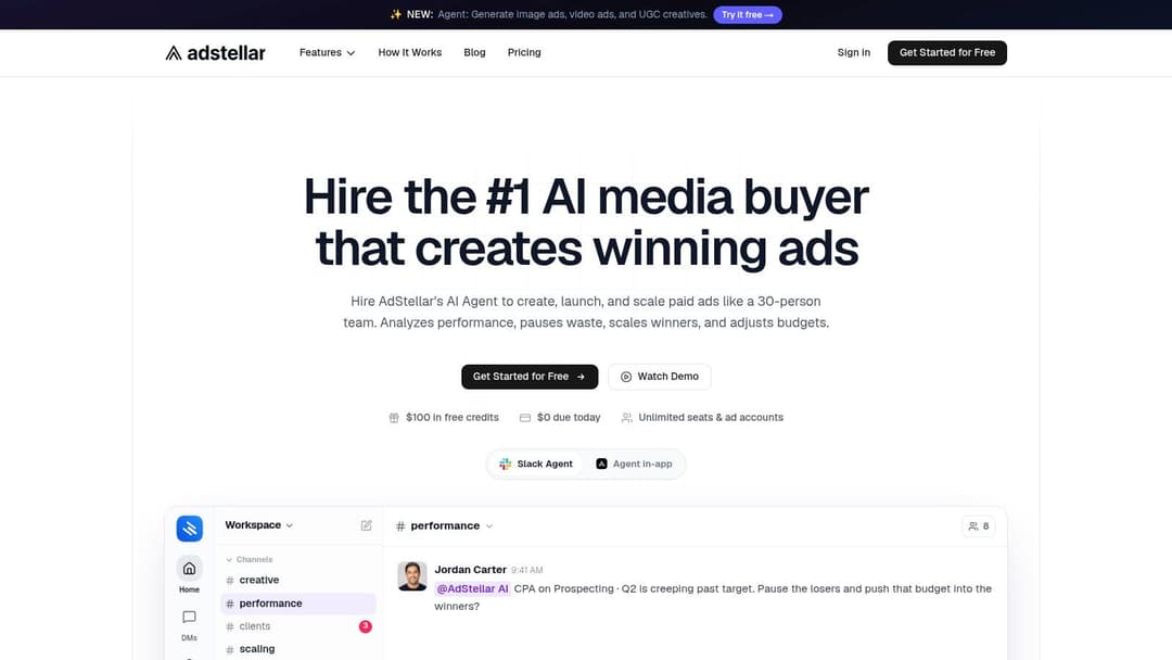 Screenshot from https://www.adstellar.ai