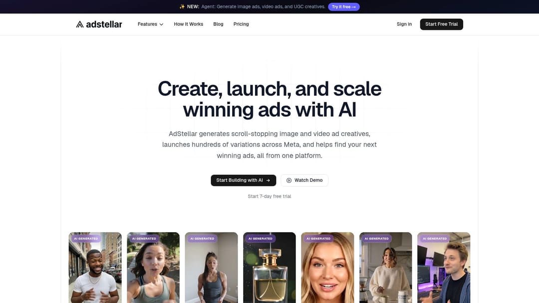 Screenshot from https://www.adstellar.ai