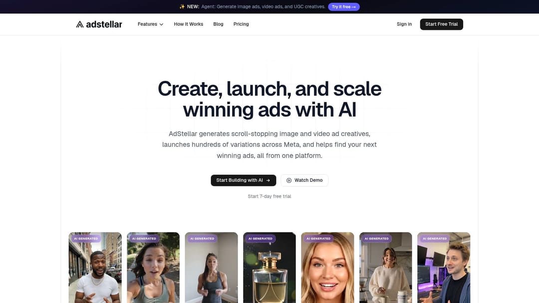 Screenshot from https://www.adstellar.ai