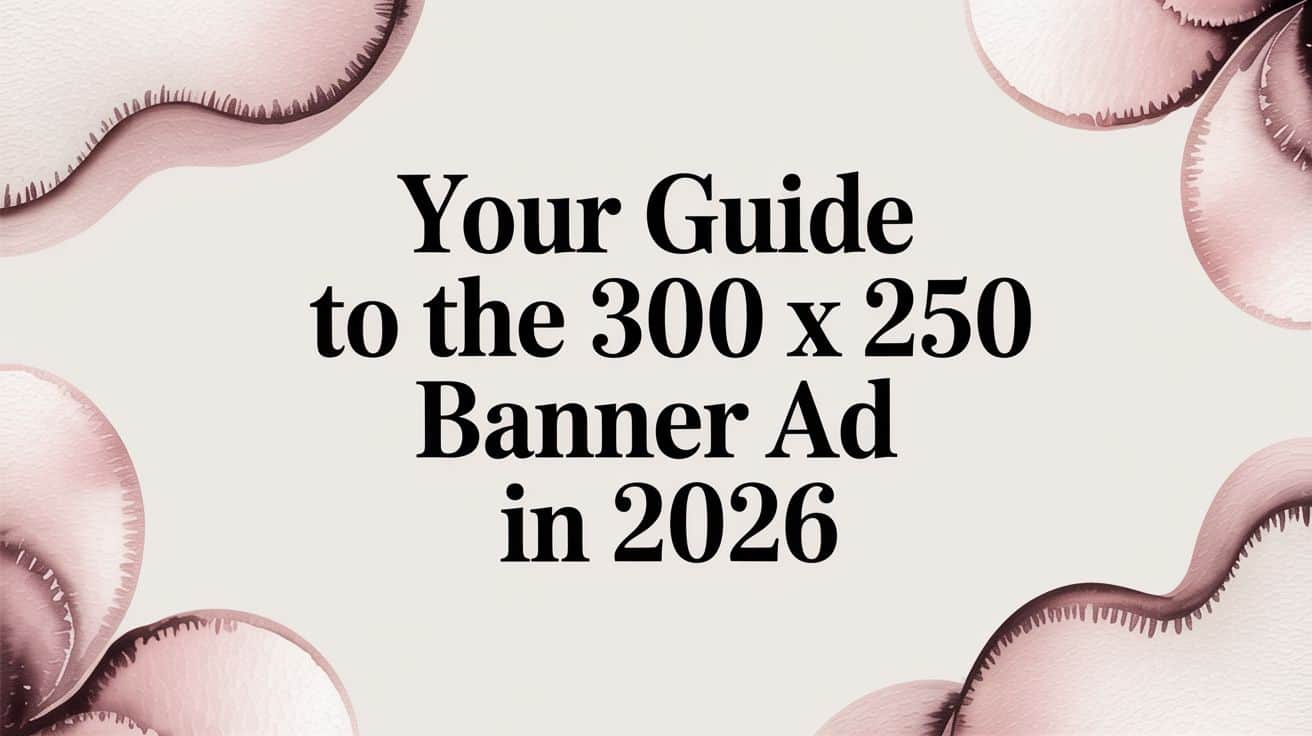 Featured image for Your Guide to the 300 x 250 Banner Ad in 2026