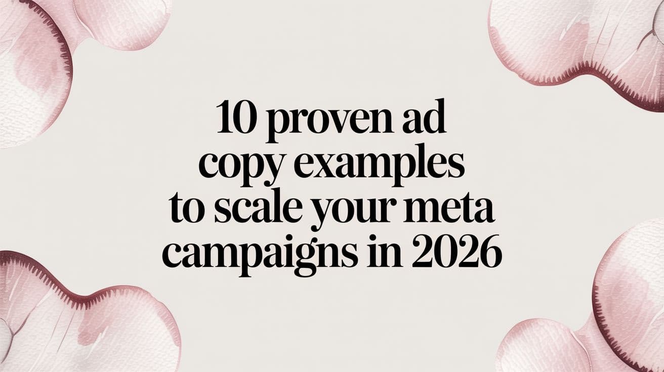 Featured image for 10 Proven Ad Copy Examples to Scale Your Meta Campaigns in 2026