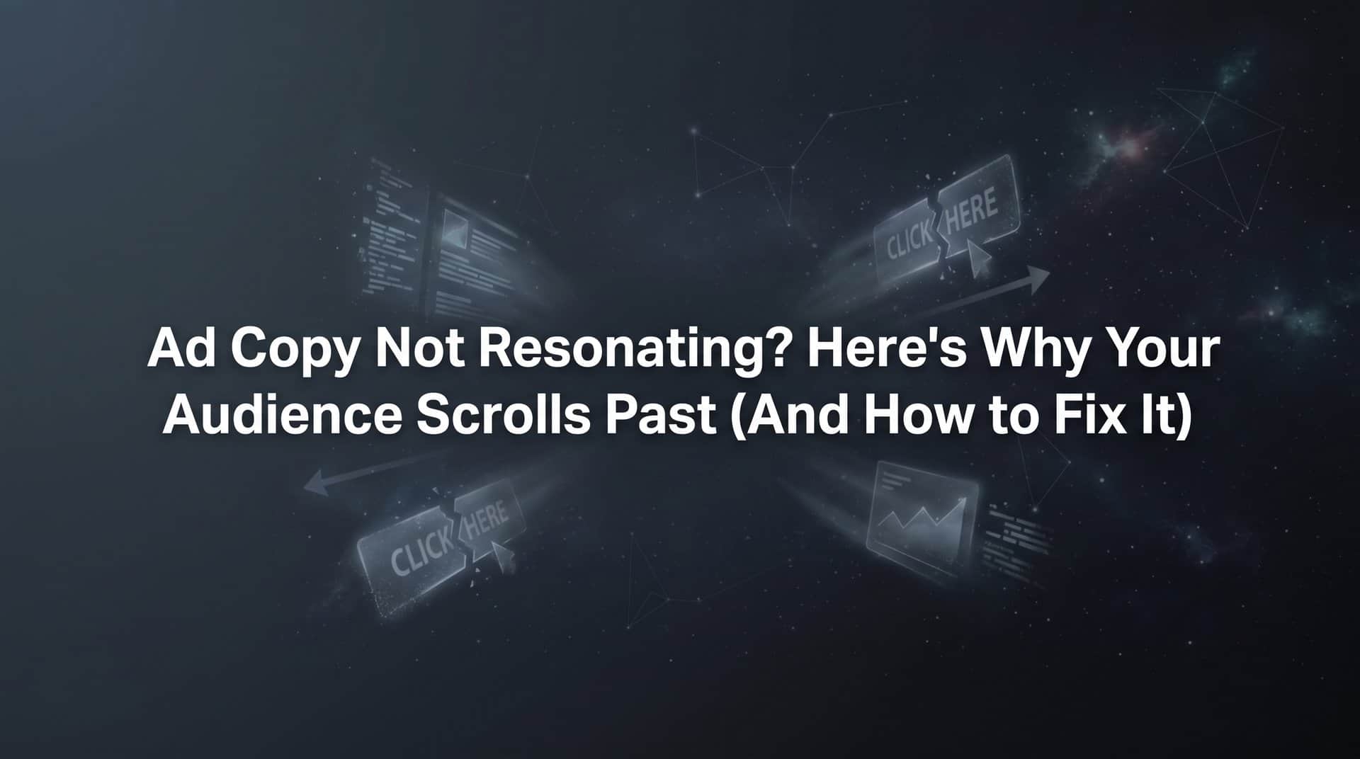 Ad Copy Not Resonating? Here's Why Your Audience Scrolls Past (And How to Fix It)