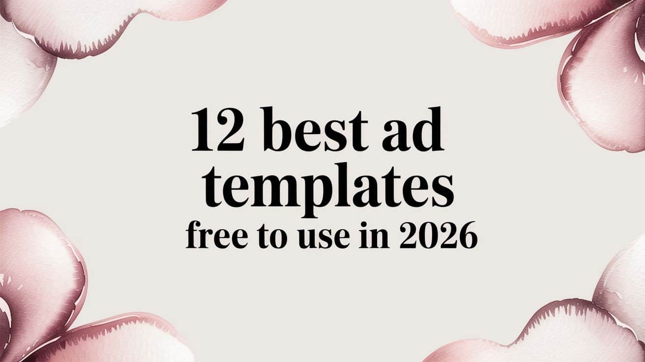 Featured image for 12 Best Ad Templates Free to Use in 2026