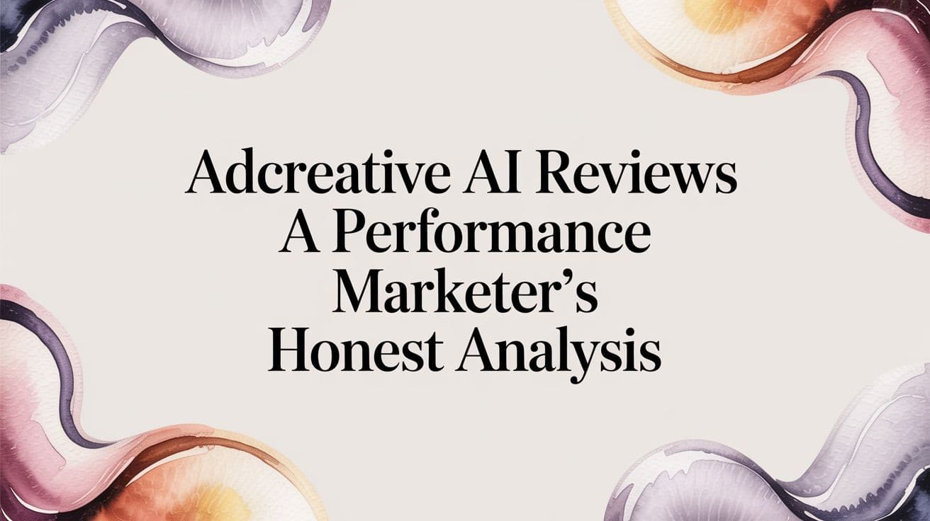 Featured image for AdCreative AI Reviews A Performance Marketer's Honest Analysis