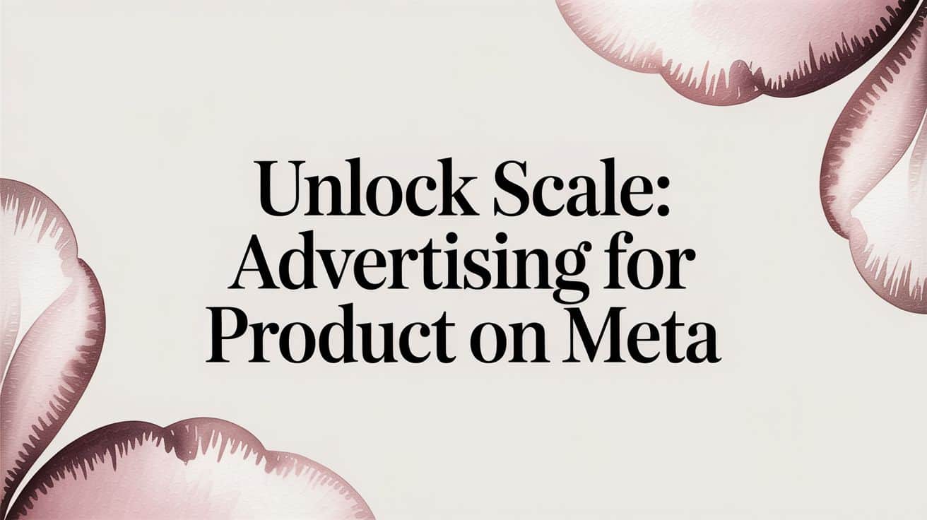 Featured image for Unlock Scale: Advertising for Product on Meta