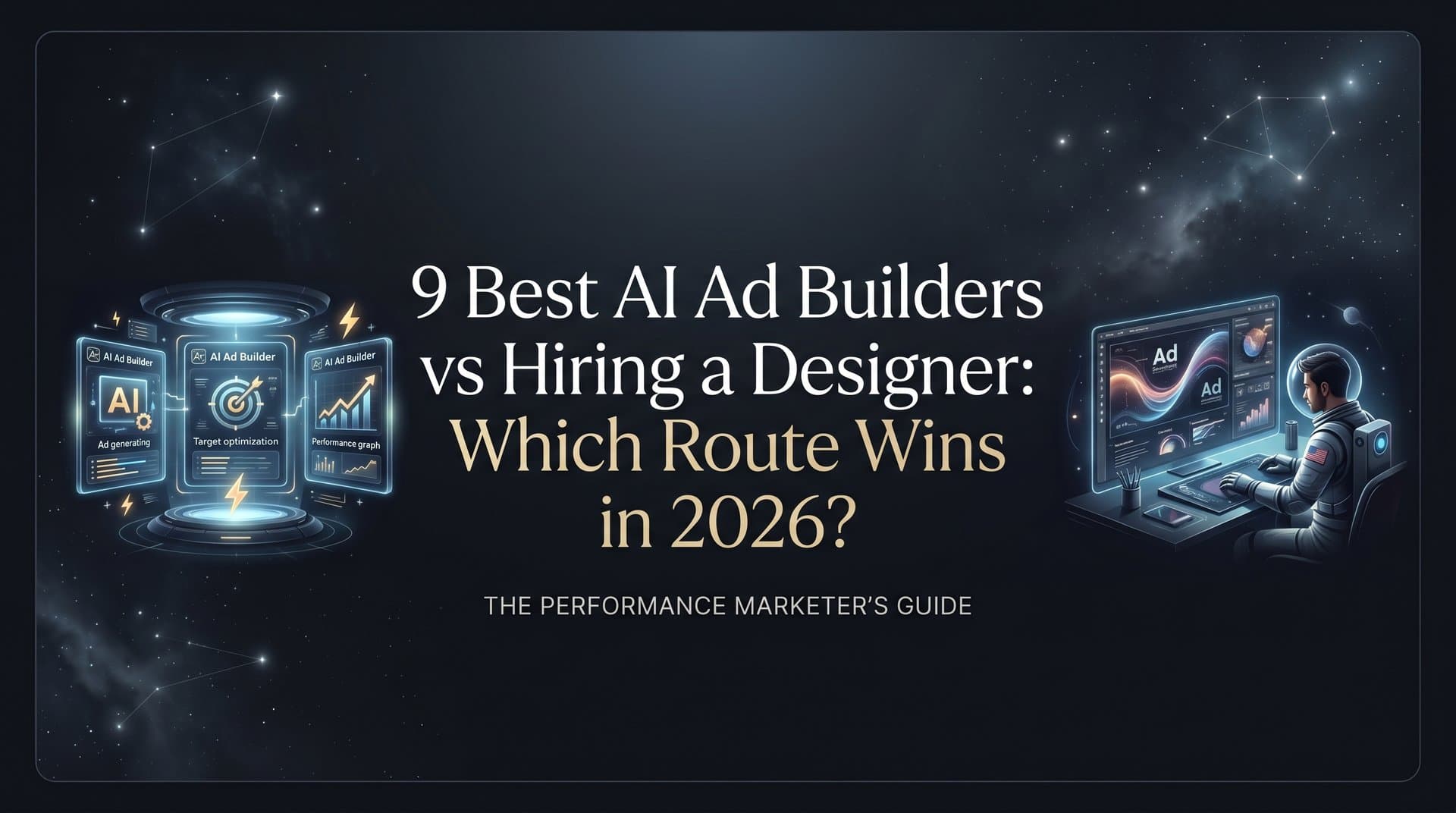 Featured image for 9 Best AI Ad Builders vs Hiring a Designer: Which Route Wins in 2026?