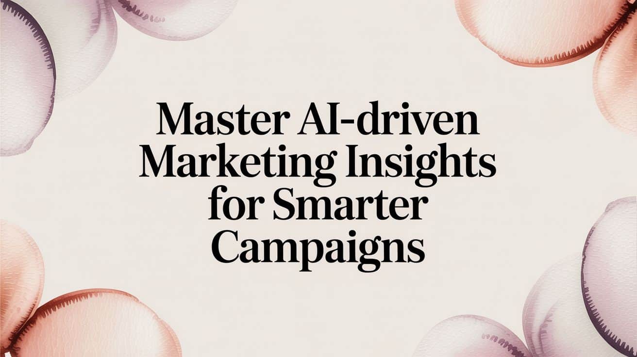 Featured image for Master AI-Driven Marketing Insights for Smarter Campaigns