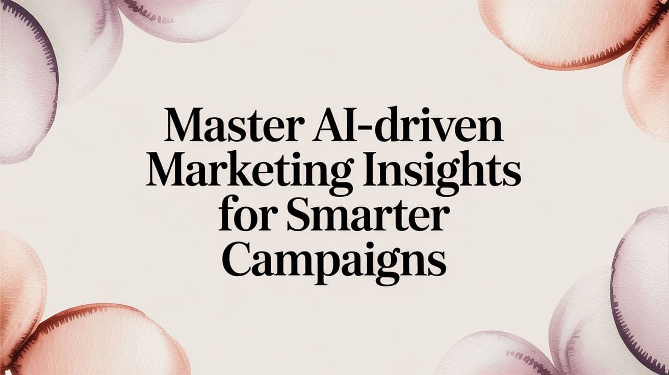 Featured image for Master AI-Driven Marketing Insights for Smarter Campaigns