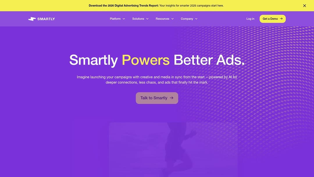 Smartly.io user interface showing campaign management and creative automation features
