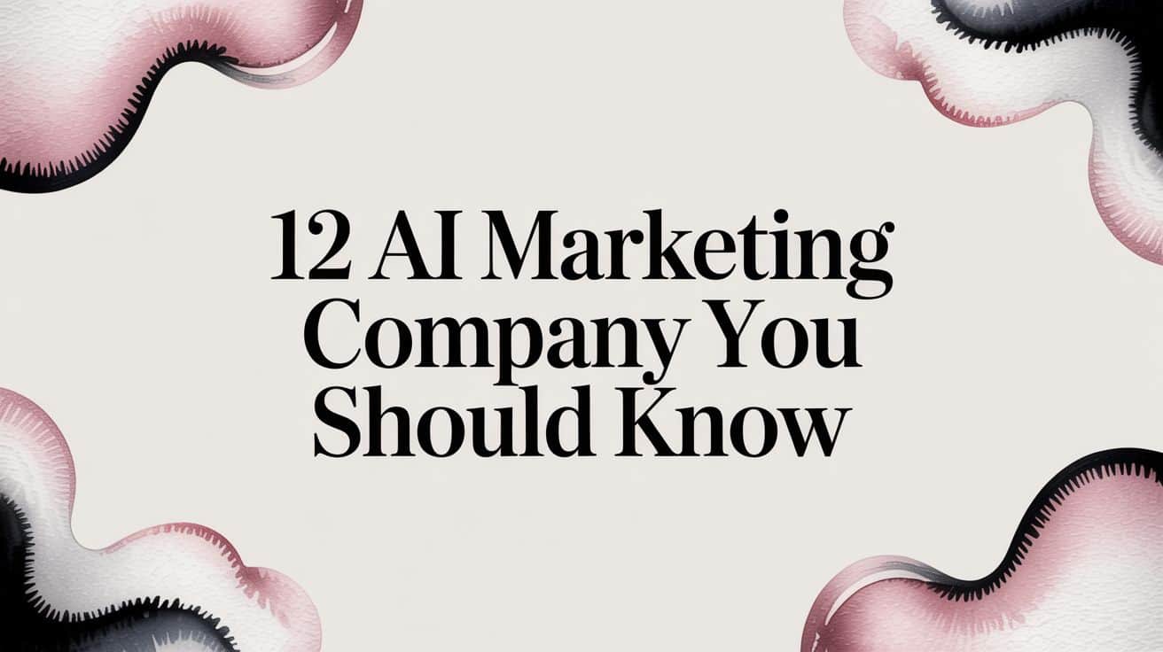 Featured image for 12 Ai marketing company You Should Know