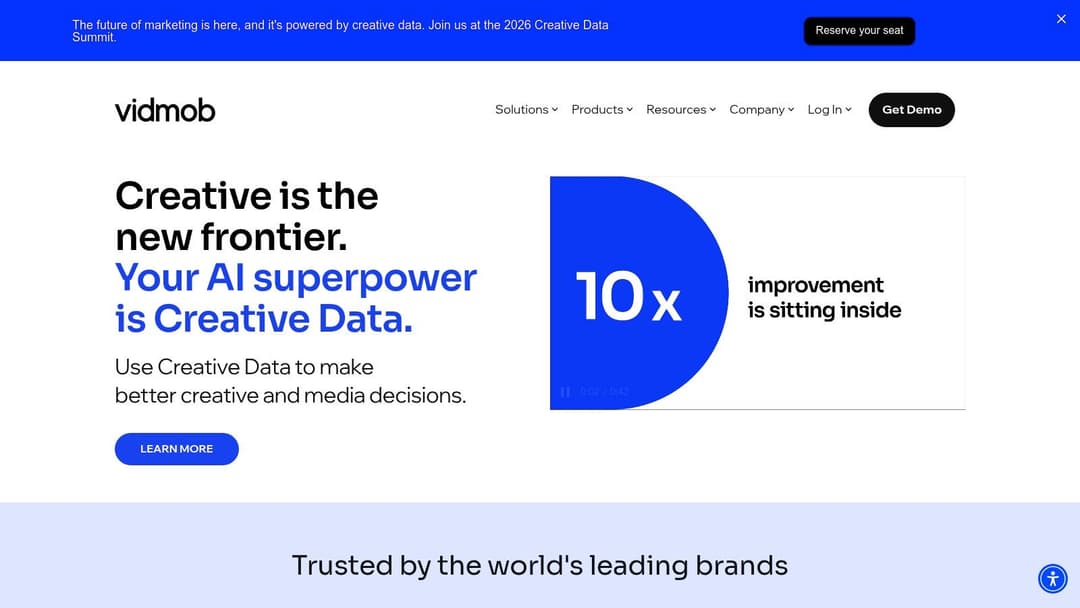 Vidmob platform showing creative analysis and element-level insights