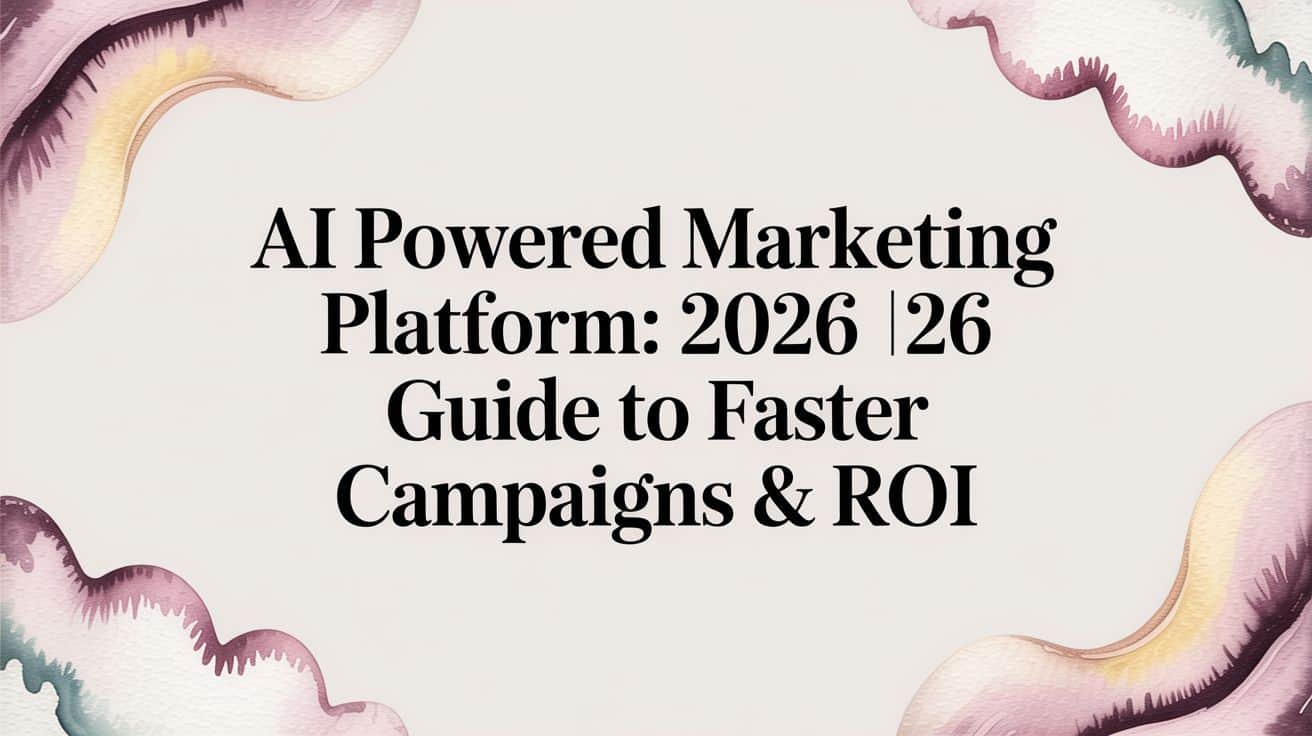 Featured image for Ai powered marketing platform: 2026 Guide to Faster Campaigns & ROI