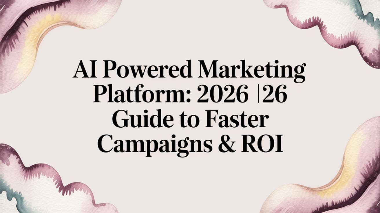 Featured image for Ai powered marketing platform: 2026 Guide to Faster Campaigns & ROI