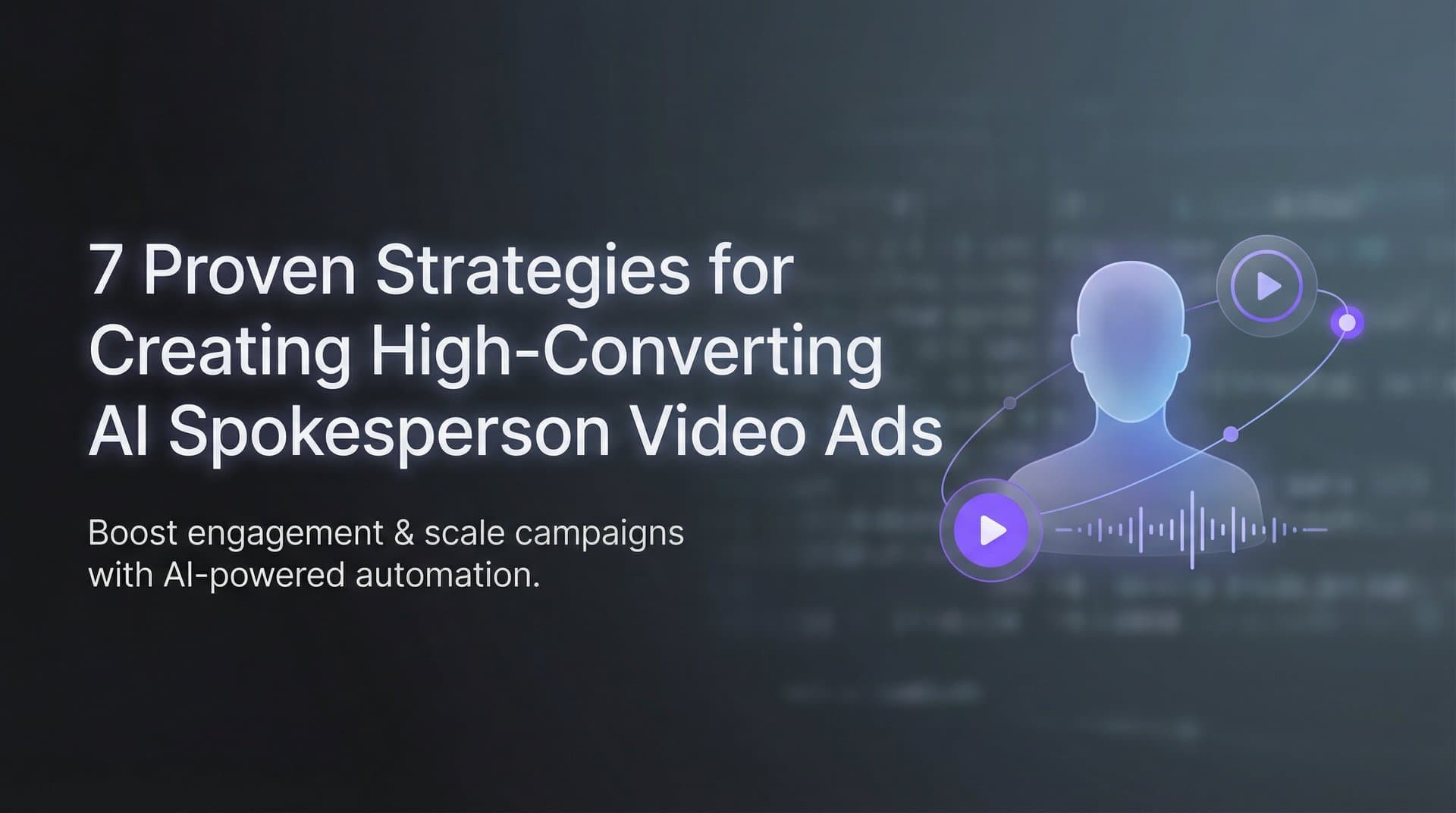 Featured image for 7 Proven Strategies for Creating High-Converting AI Spokesperson Video Ads