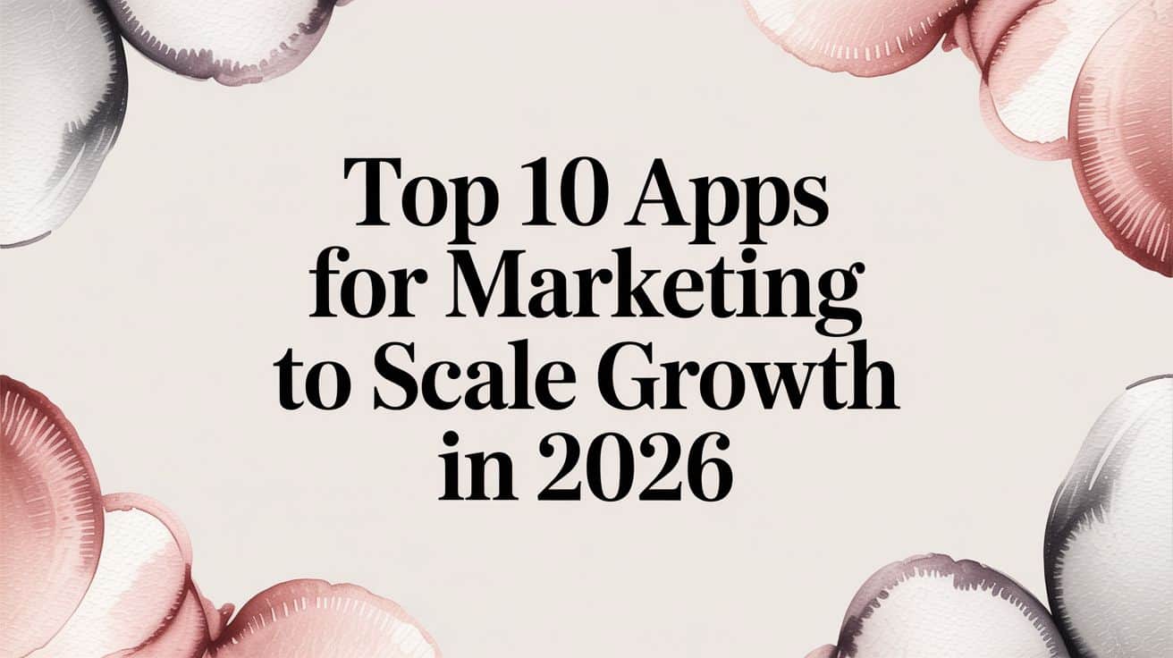 Featured image for Top 10 Apps for Marketing to Scale Growth in 2026