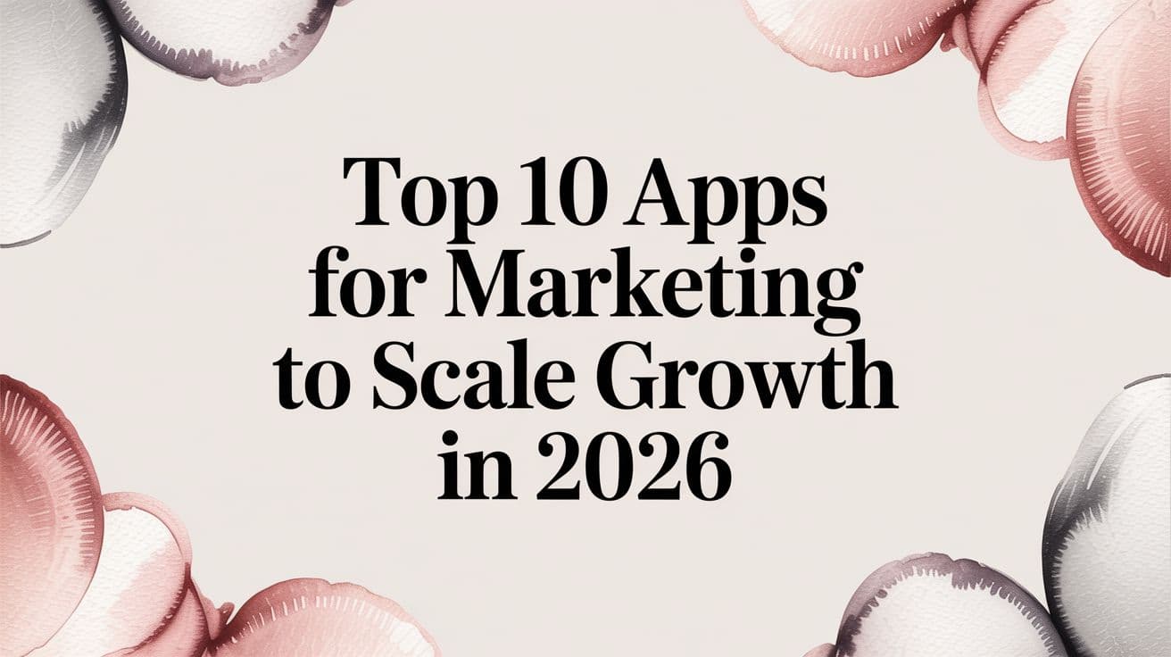 Featured image for: Top 10 Apps for Marketing to Scale Growth in 2026