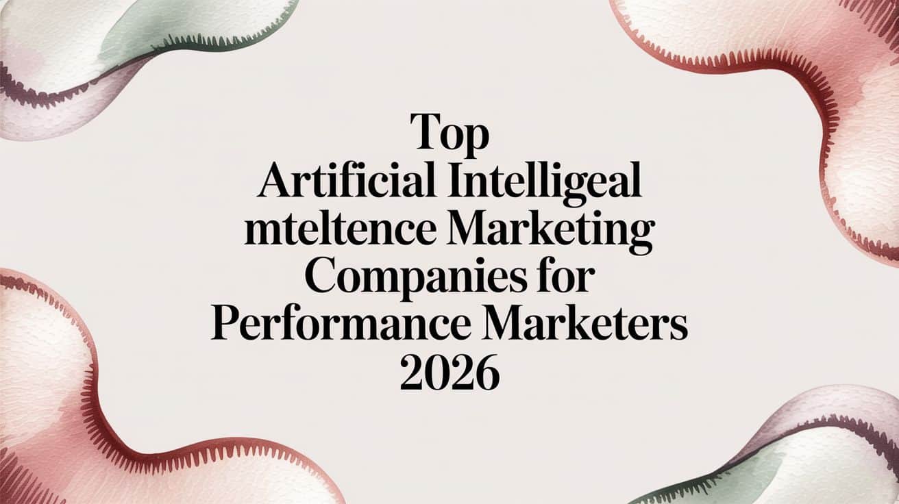Featured image for Top artificial intelligence marketing companies for performance marketers 2026