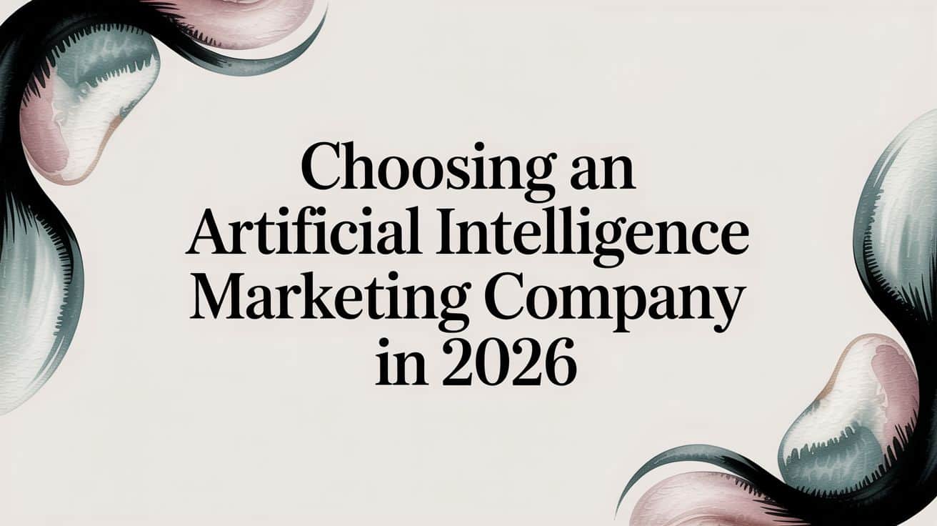Featured image for Choosing an Artificial Intelligence Marketing Company in 2026